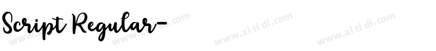 Script Regular字体转换